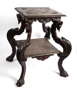 Wooden table, 19th century