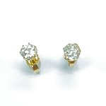Zlaté náušnice s přírodními diamanty briliantového brusu 0,60 ct