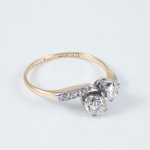 Briliantový prsten 0,46 ct