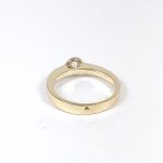 Zlatý prsten se solitérním briliantem 0,25 ct