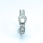 Výrazný starožitný prsten s přírodními diamanty starého briliantového brusu 1,73 ct