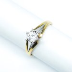 Briliantový prsten, solitér 0,33 ct,IF