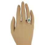Zlatý prsten s brilianty 1,80 ct a přírodním smaragdem 1,20 ct