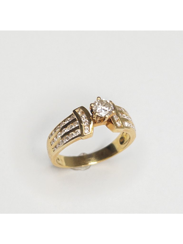 Briliantový prsten 0,65 ct