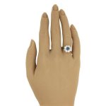 Briliantový prsten s přírodním safírem 1,2 ct