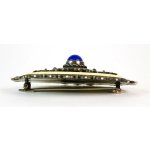 Stříbrná brož s Lapis Lazuli