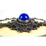 Stříbrná brož s Lapis Lazuli