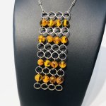 Stříbrná souprava, náhrdelník a náramek
