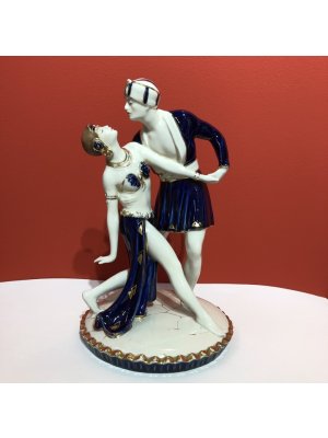 Royal Dux, Rudolph Valentino, kobaltovýporcelán