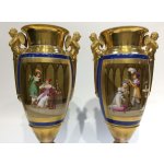 Párové porcelánové vázy,Francie 1820-30