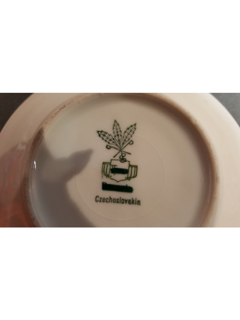 Porcelánový šálek s podšálkem,Art Deco