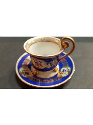 Porcelánový šálek s podšálkem,Art Deco
