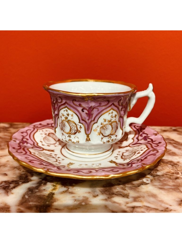 Dalovice-Dallwitz, porcelánový šálek s podšálkem