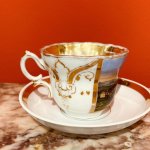 Walbrzych - Tielsch, porcelánový šálek s vedutou města Bielefeld