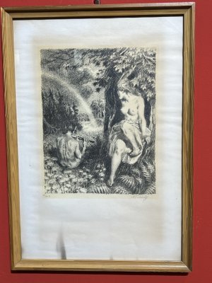 Max Švabinský, Faun a nymfa - Duha