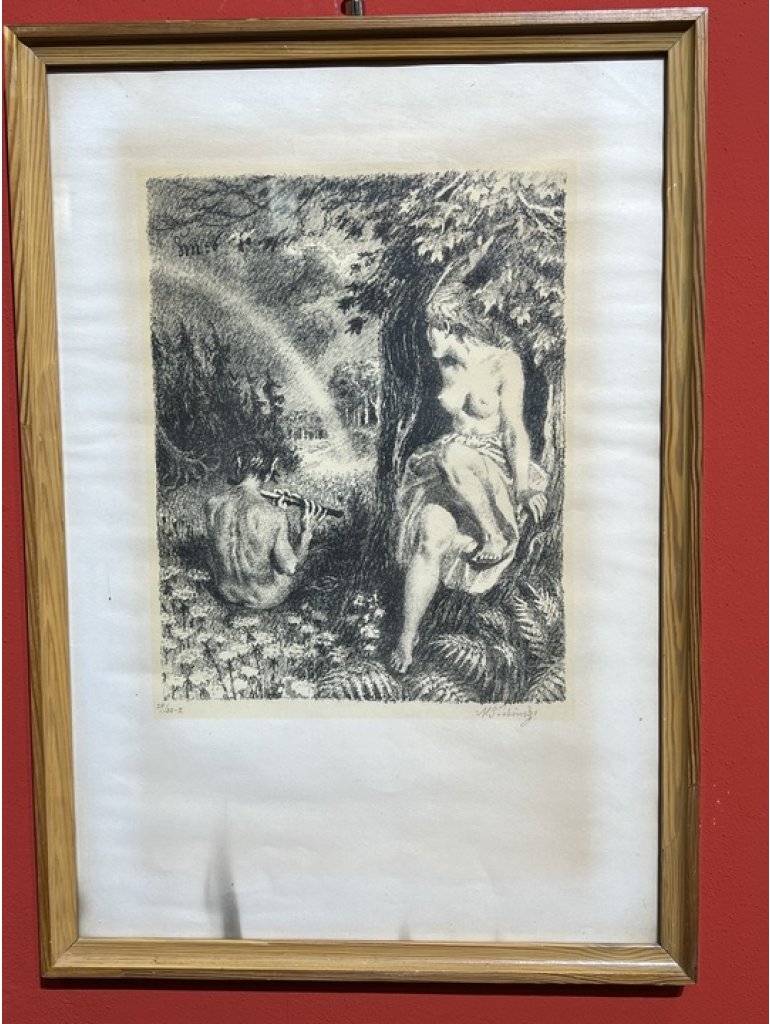 Max Švabinský, Faun a nymfa - Duha