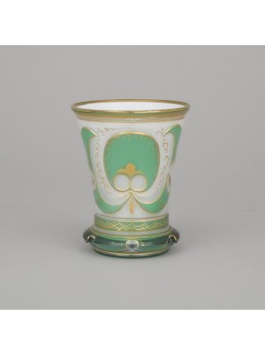 Starožitný skleněný pohár, Biedermeier