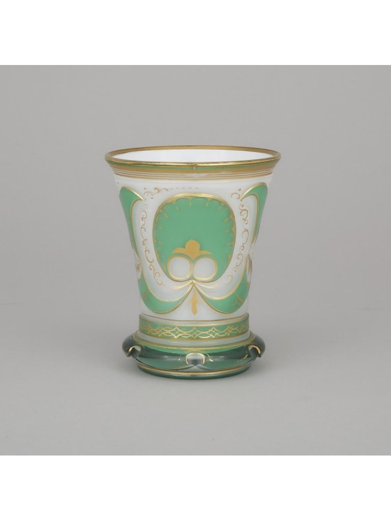 Starožitný skleněný pohár, Biedermeier