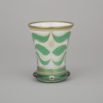 Starožitný skleněný pohár, Biedermeier