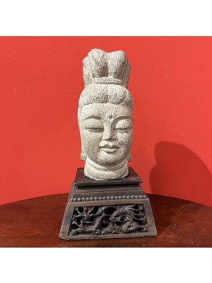 HLAVA BÓDHISATTVY KUAN-JIN, Čína, 6.-7. století