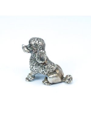 Stříbrná miniatura, pudl