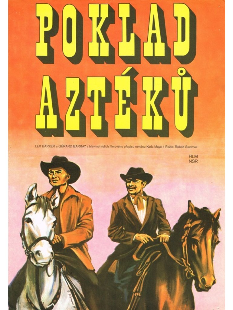 Miloš Disman,Poklad Aztéků, filmový plakát