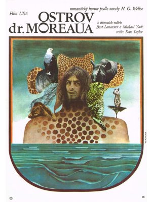 Renáta Vlachová,Ostorv Dr.Moreaua, filmový plakát
