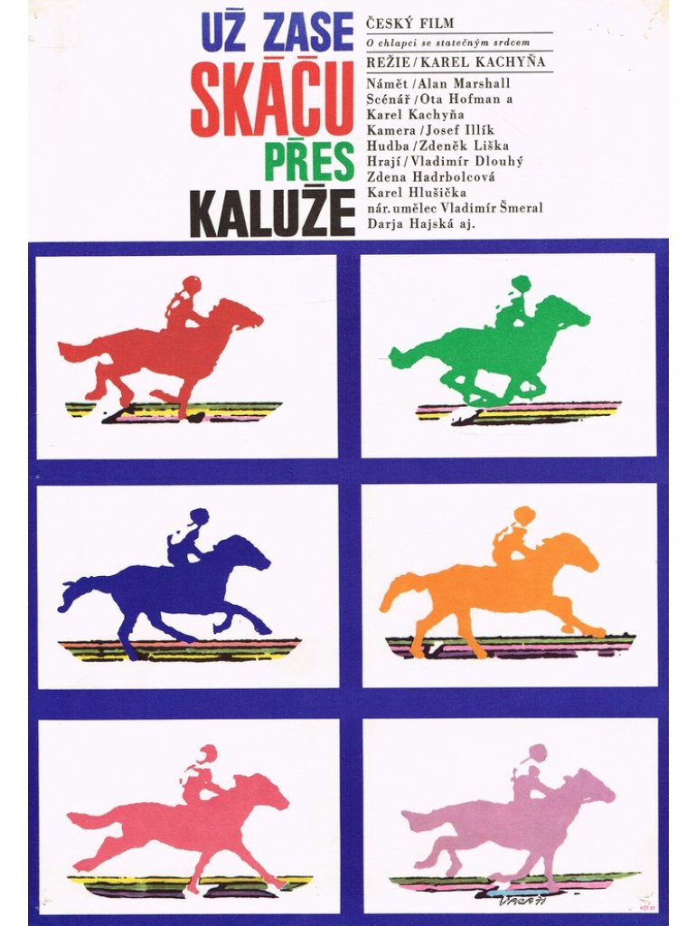 Karel Vaca,Už zase skáču přes kaluže, filmový plakát