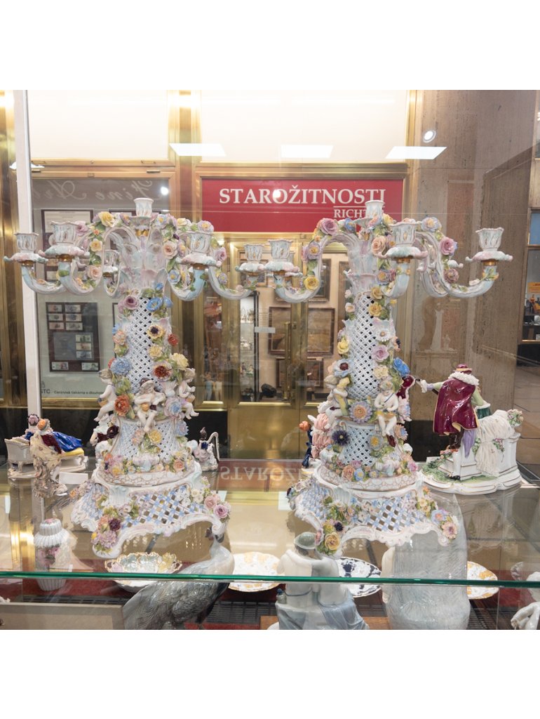Volkstedt - Rudolstadt, Párové figurální svícny