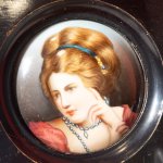 Miniatura, malba na porcelánu