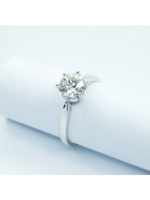 Luxusní zlatý prsten s briliantem 1,04 Ct