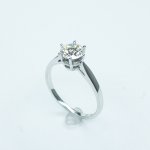 Luxusní zlatý prsten s briliantem 1,04 Ct