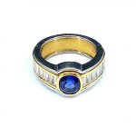 Briliantový prsten s výjimečným ceylonským safírem