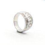 Starožitný platinový prsten s brilianty 1,31 ct