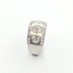 Starožitný platinový prsten s brilianty 1,31 ct