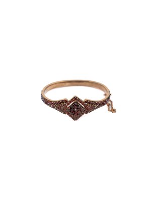 Starožitný granátový náramek s rozetou