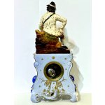 Starožitné porcelánové hodiny