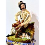 Starožitné porcelánové hodiny