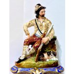 Starožitné porcelánové hodiny