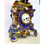 Starožitné porcelánové hodiny