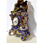 Starožitné porcelánové hodiny