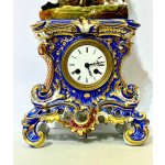 Starožitné porcelánové hodiny