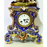 Starožitné porcelánové hodiny