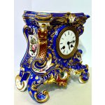 Starožitné porcelánové hodiny