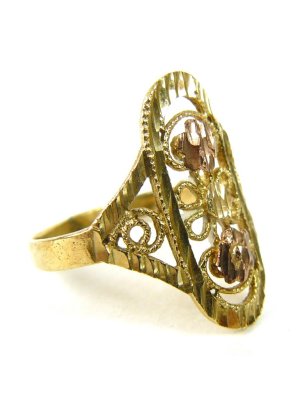 Starožitný zlatý prsten