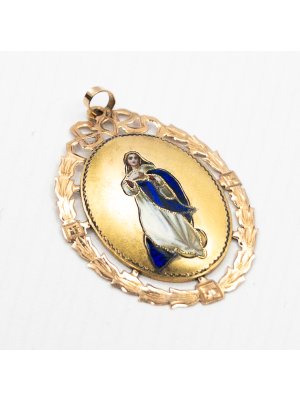 Starožitná zlatá madonka