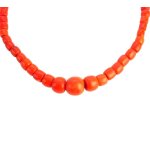 Korálový náhrdelník se zlatým uzávěrem