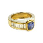 Briliantový prsten s výjimečným ceylonským safírem