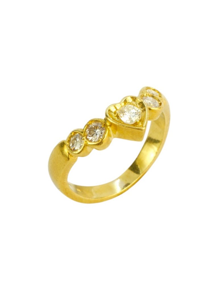 Briliantový prsten, srdíčko