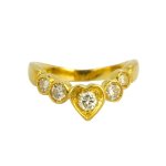 Briliantový prsten, srdíčko